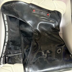 Love Moschino Glossy Black Boots